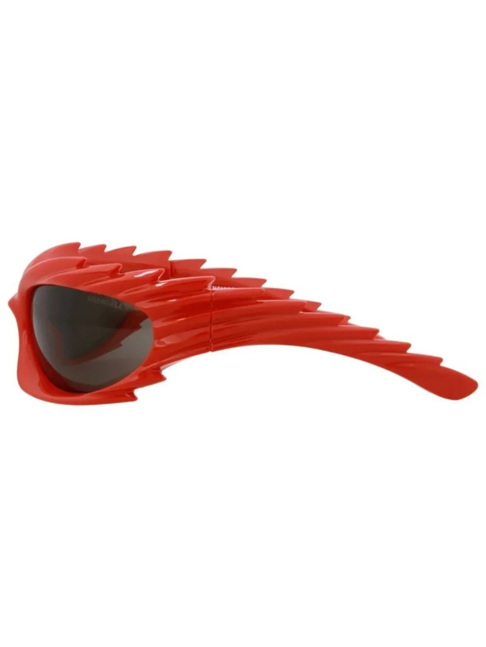 New Balenciaga Women's Sunglasses Shield Wrap Bio Injection Frame Unisex Red Red
